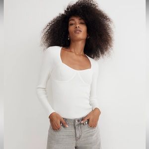 Madewell Wide Rib Sweater Top